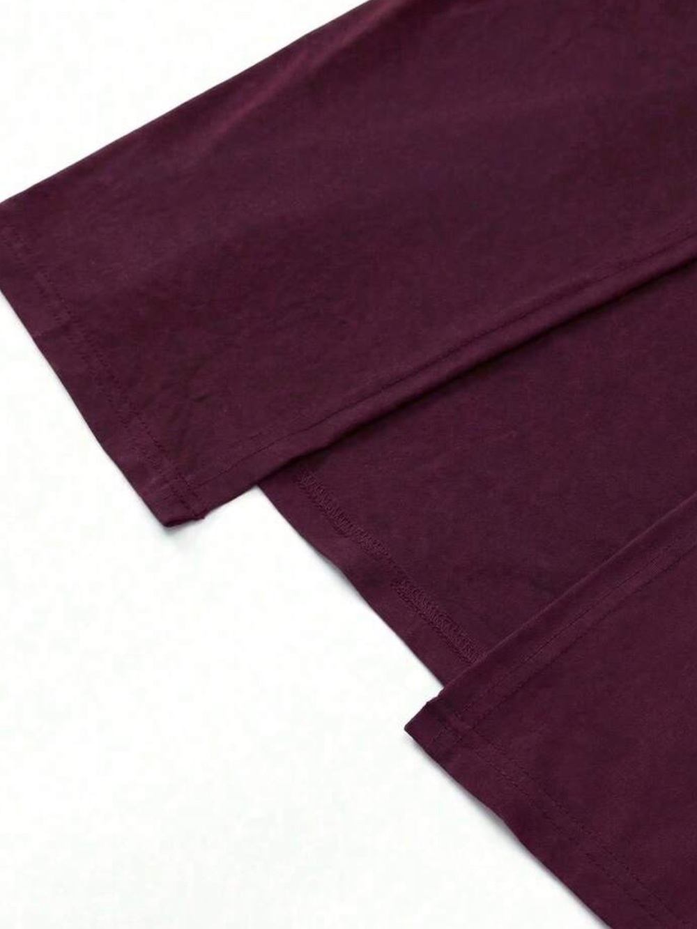 NWOT Halter Ruched Maxi Dress with Thigh Slit in Burgundy - Picture 5 of 6